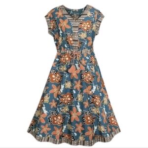 Disney Moana All Over Floral Print South Seas Dress NWOT Size S